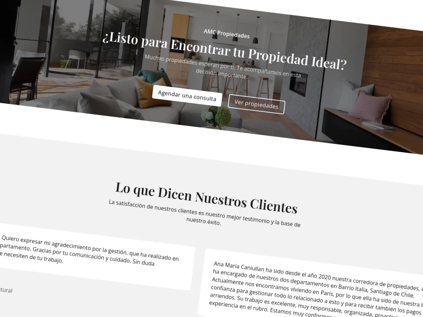 Sección 2 del sitio AMC Propiedades