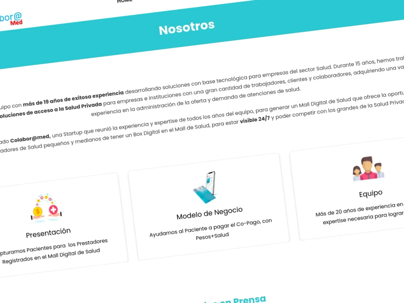 Sección 1 del sitio Colaboramed