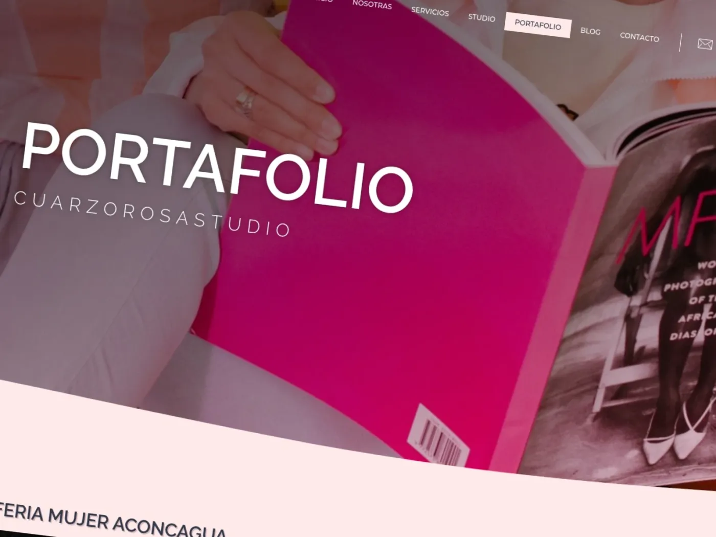 Sección 4 del sitio Cuarzo Rosa Studio