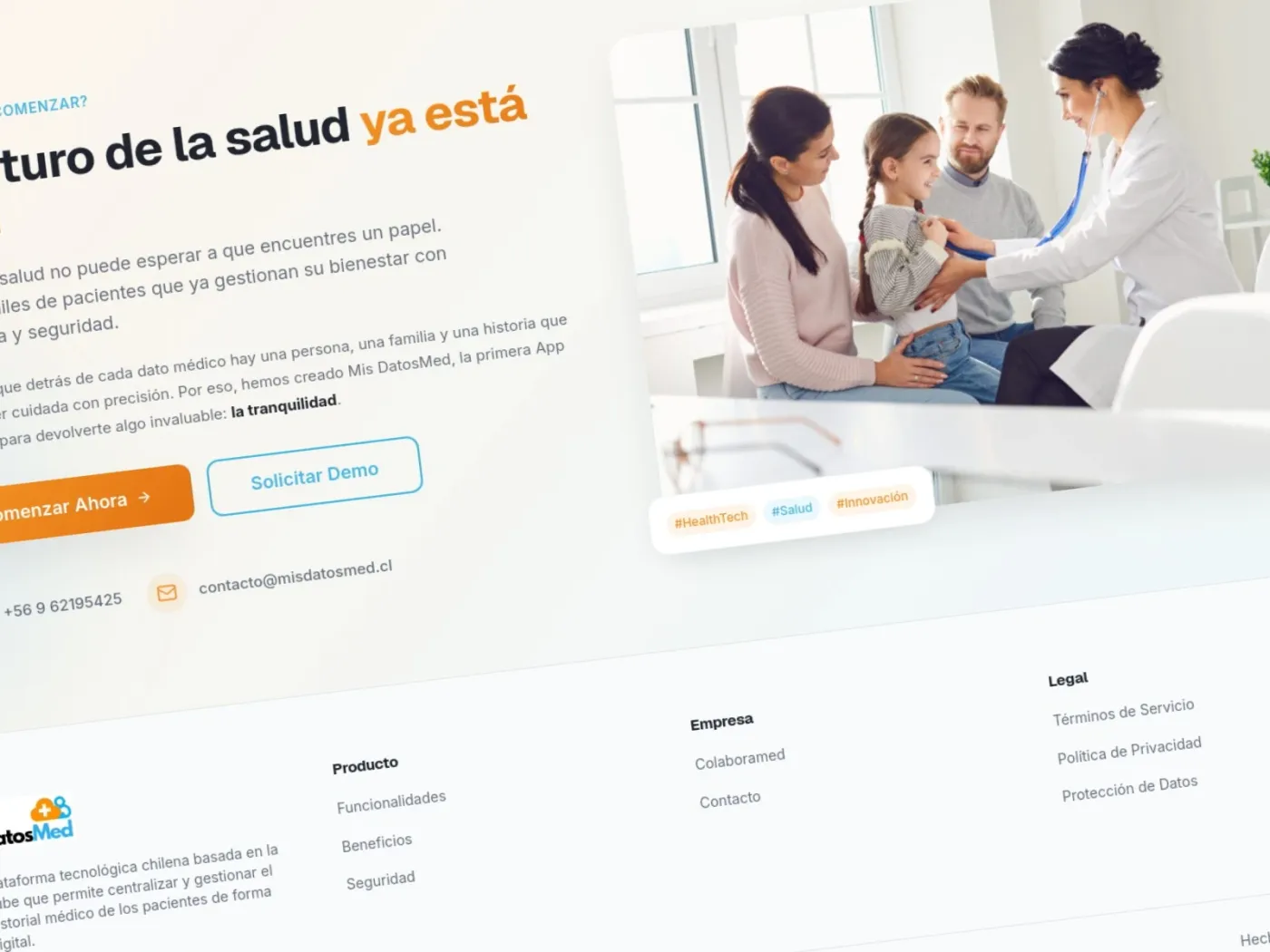 Sección 3 del sitio MisDatosMED
