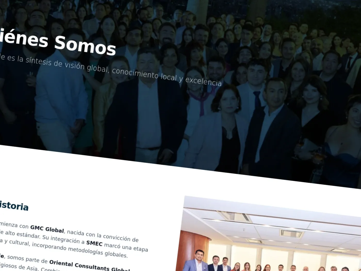Sección 2 del sitio OCG Chile