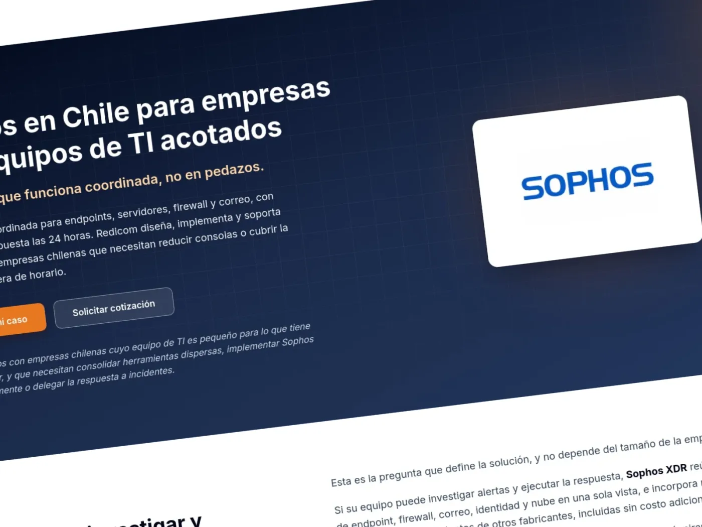 Sección 3 del sitio Redicom