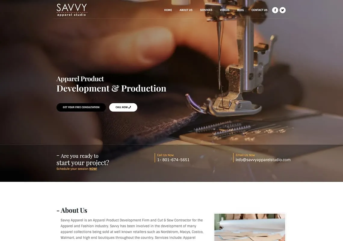 Proyecto Savvy Apparel Studio