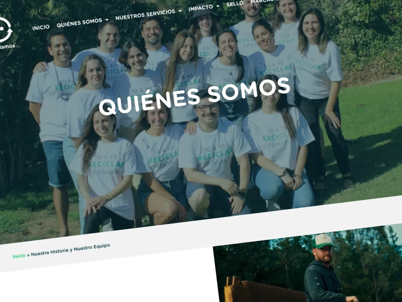 Sección 1 del sitio Todos Reciclamos