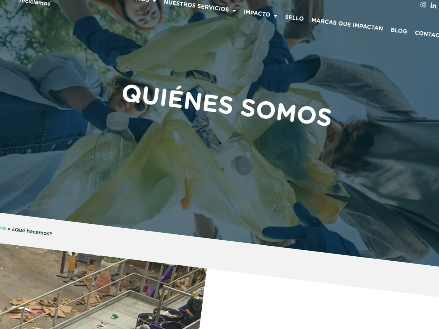 Sección 2 del sitio Todos Reciclamos