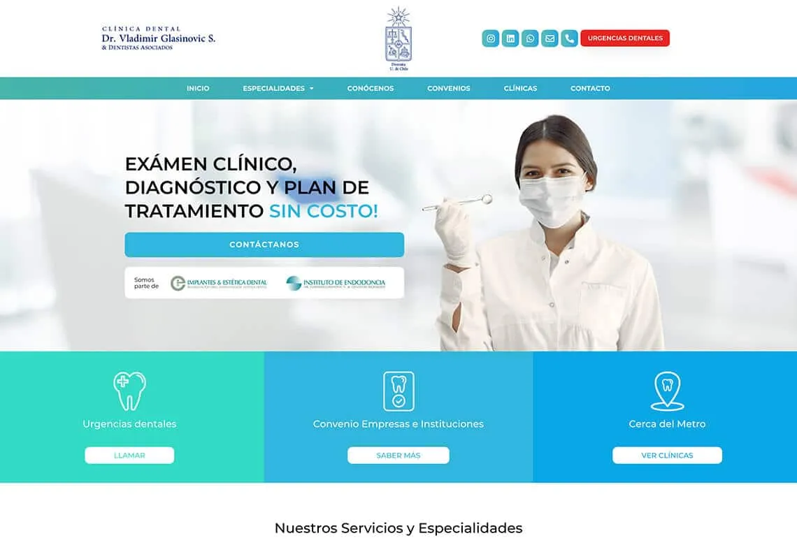 Proyecto Clínica Dental Santiago